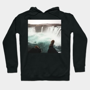 Incredible Godafoss Waterfall in North Iceland Hoodie